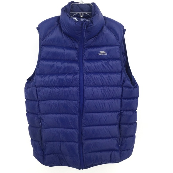 Trespass Other - Trespass Natural Down Puffer Vest Blue S Pockets